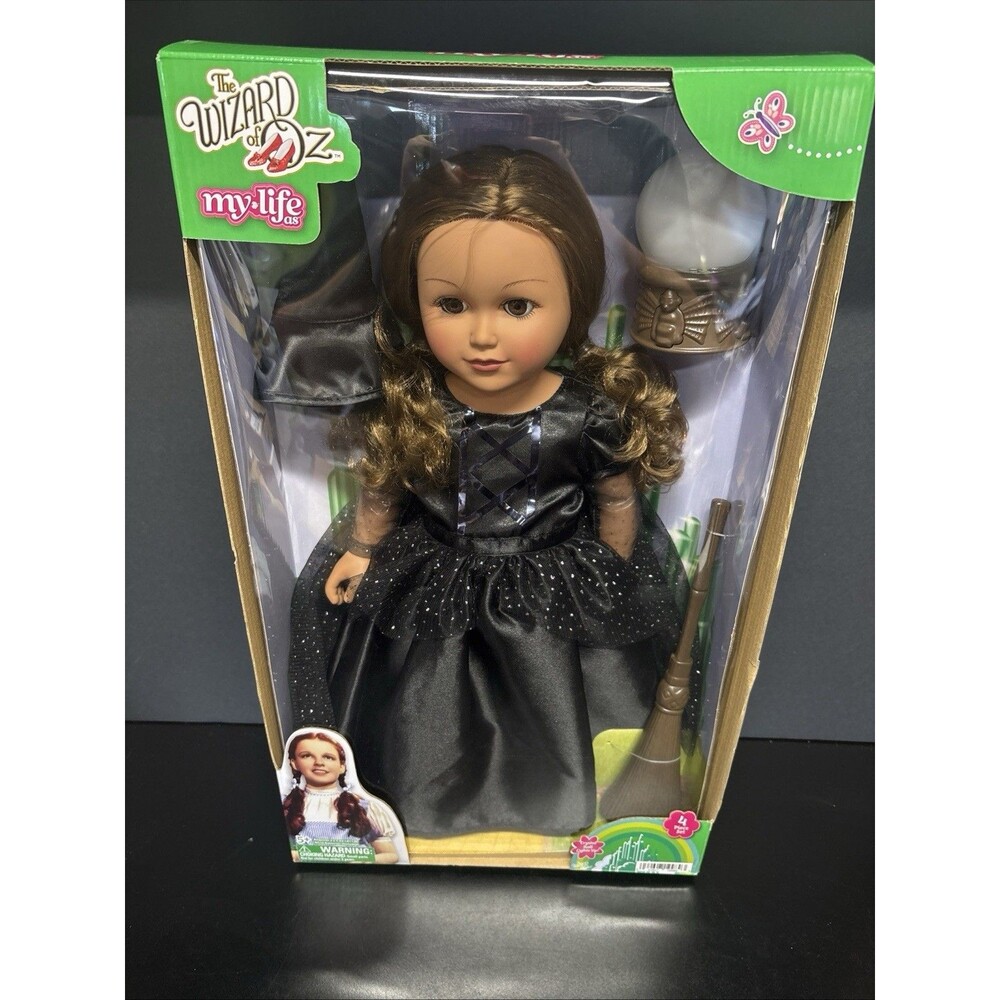My Life As Wizard of Oz Wicked Witch 18inch Doll Light Brown Hair Brown Eyes